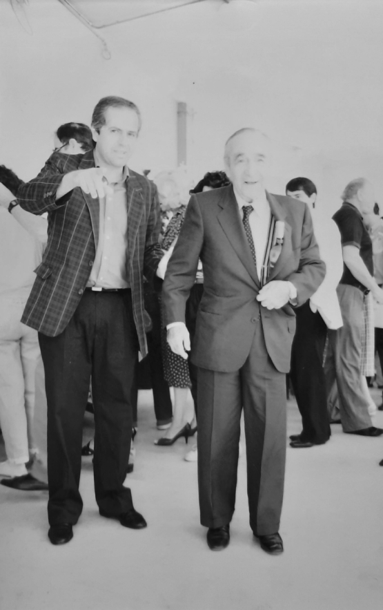 Giuliano Nozzoli con Mino Maccari 1986
