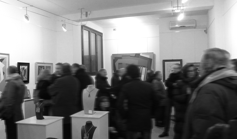 Inaugurazione mostra Gualtiero Nativi nella prima sede della Galleria