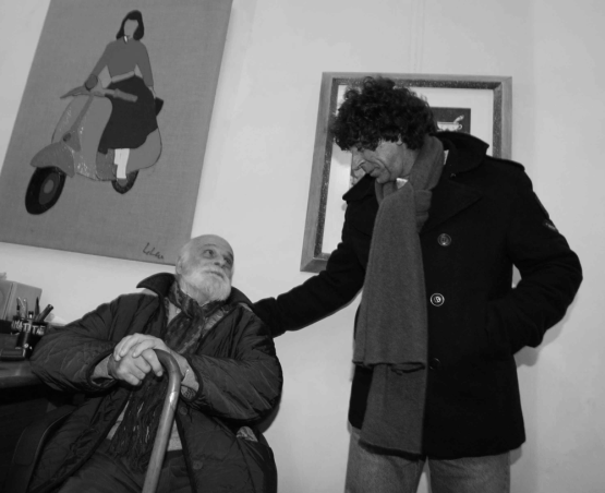 Antonio Possenti e Giampaolo Talani all'inaugurazione della mostra uno Sguardo su Empoli 2010