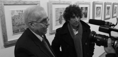 Giuliano Nozzoli e Giampaolo Talani all'inaugurazione della mostra uno Sguardo su Empoli 2010