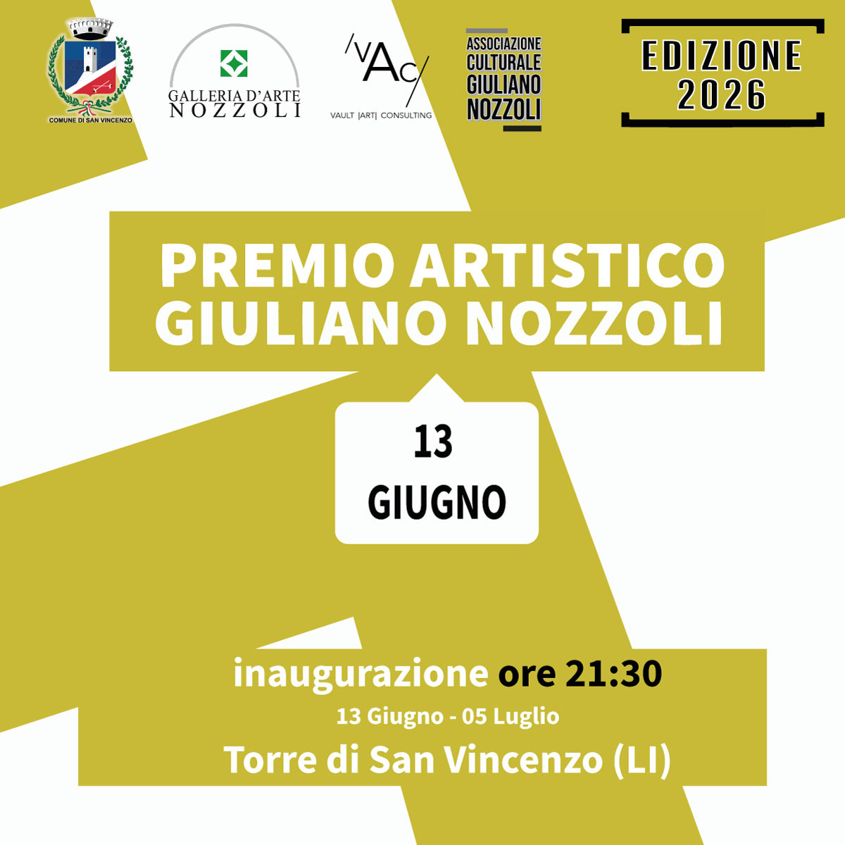V EDIZIONE DEL PREMIO ARTISTICO GIULIANO NOZZOLI